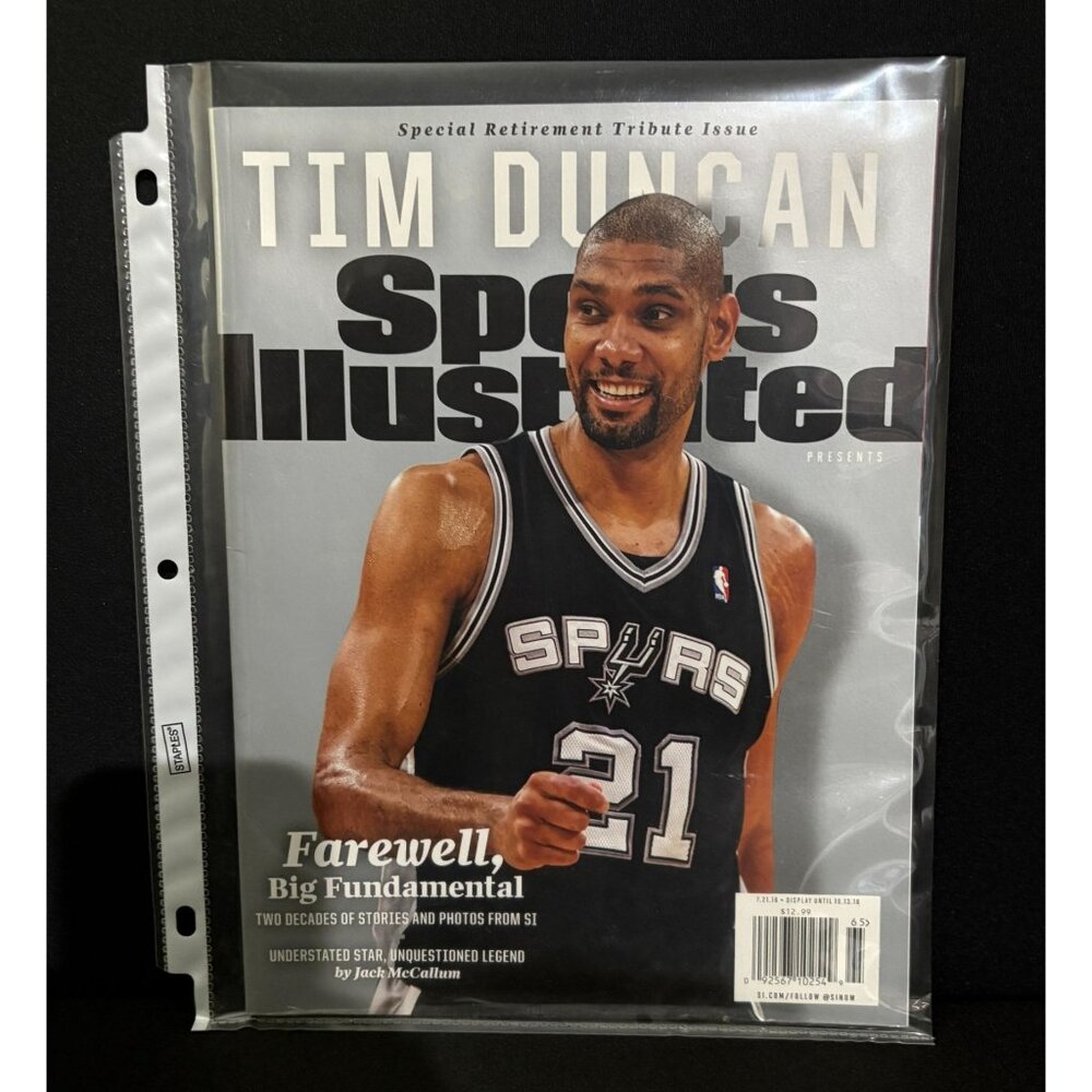 Tim Duncan Sports Illustrated Special Retirement Tribute Issue San Antonio Spurs